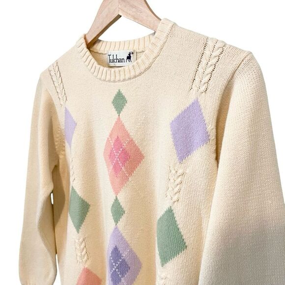 Vintage Tulchan Crewneck Sweater 100% Cotton n Size Small - Picture 3 of 8